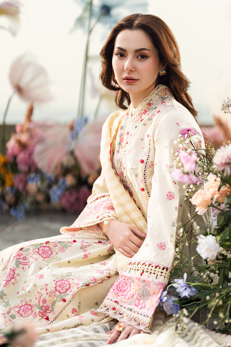 QALAMKAR | Luxury Lawn 2025 | Scarlet FK-14 Unstitched