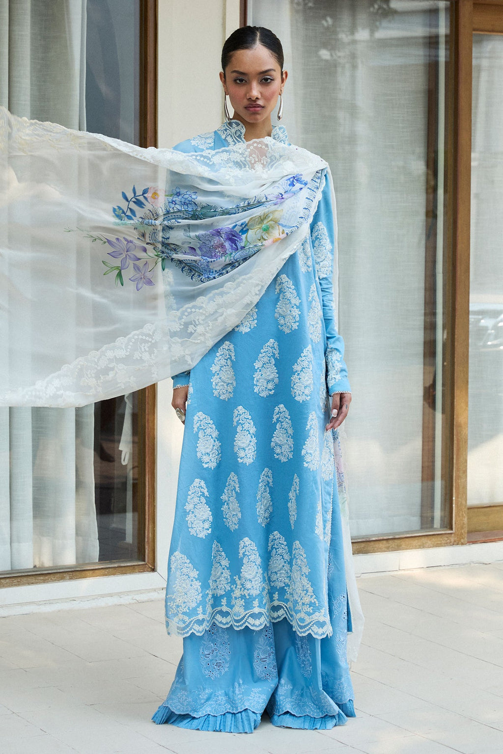 ZARA SHAHJAHAN | Satori Luxury Lawn 2025 - Rai-6B Unstitched - Aarzu