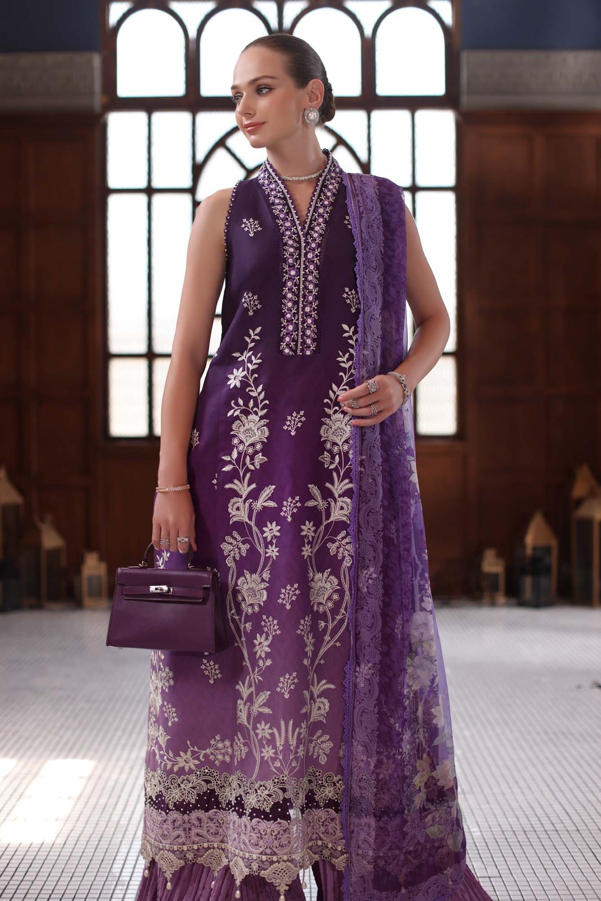 NOOR by Sadia Asad | Eid Luxury Lawn Schiffli Laserkari