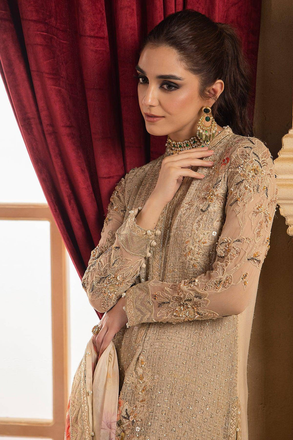 CHARIZMA | Dastan e Jashan | Unstitched Premium Handwork Chiffon | DJW4-05 - Aarzu