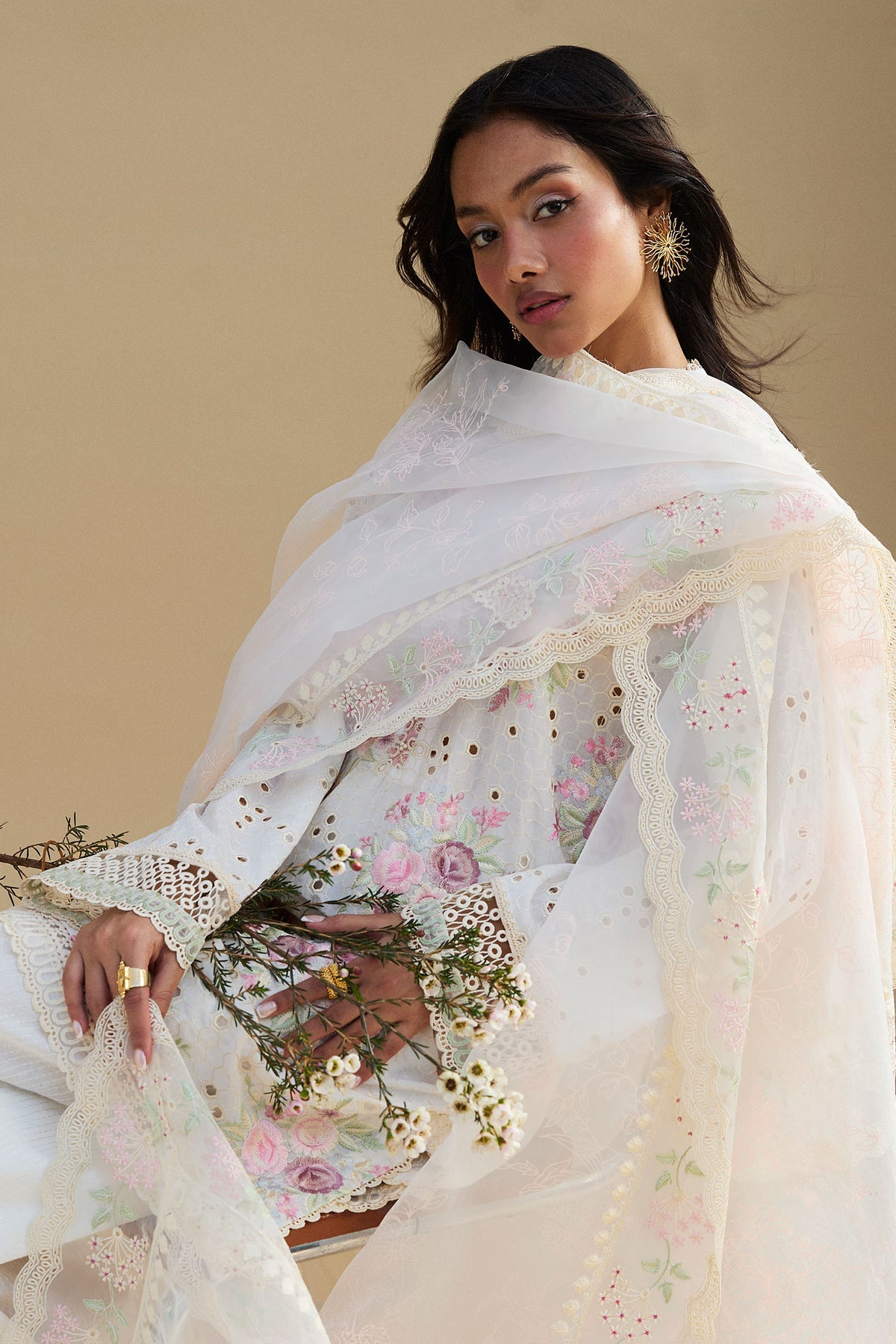 ZARA SHAHJAHAN | Satori Luxury Lawn 2025 - Kairo-10A Unstitched