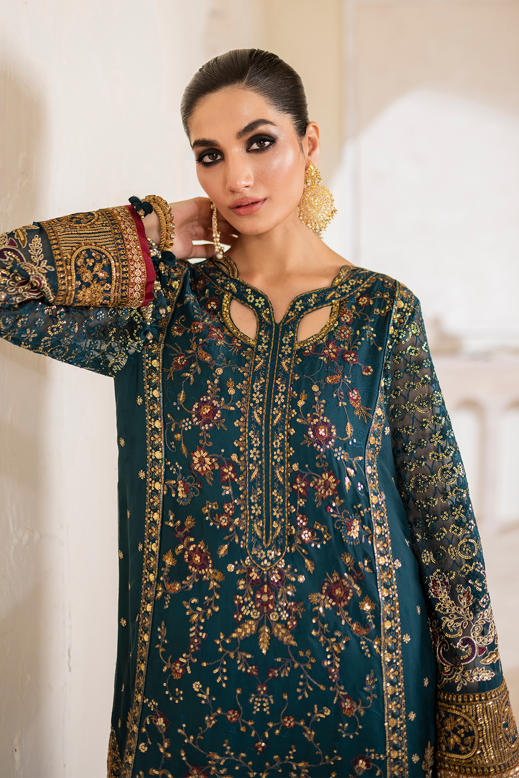 IZNIK | Chinon Chiffon '24 | CC-46 Embroidered Chiffon Unstitched