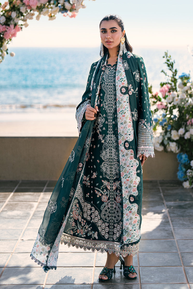 QALAMKAR | Luxury Lawn 2025 | Eliza FK-13 Unstitched