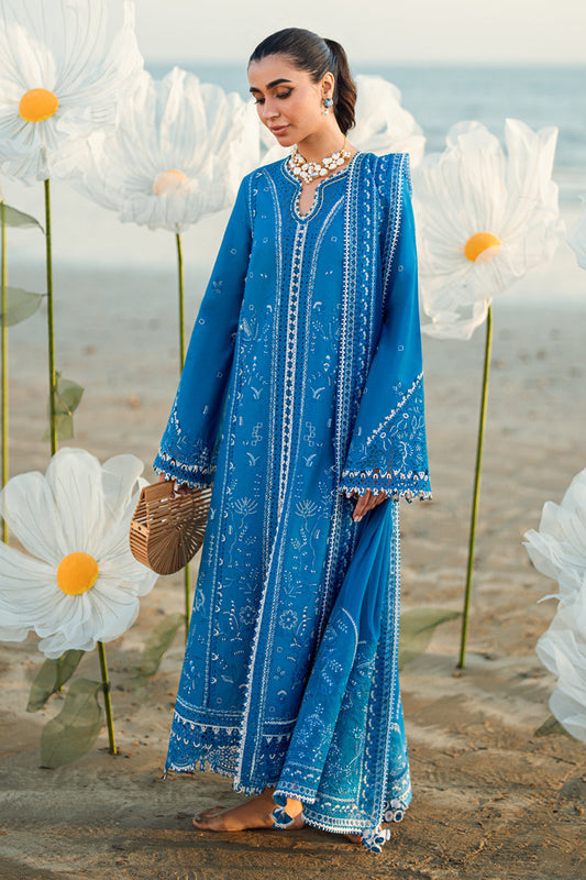 QALAMKAR | Luxury Lawn 2025 | Victoria FK-03 Unstitched