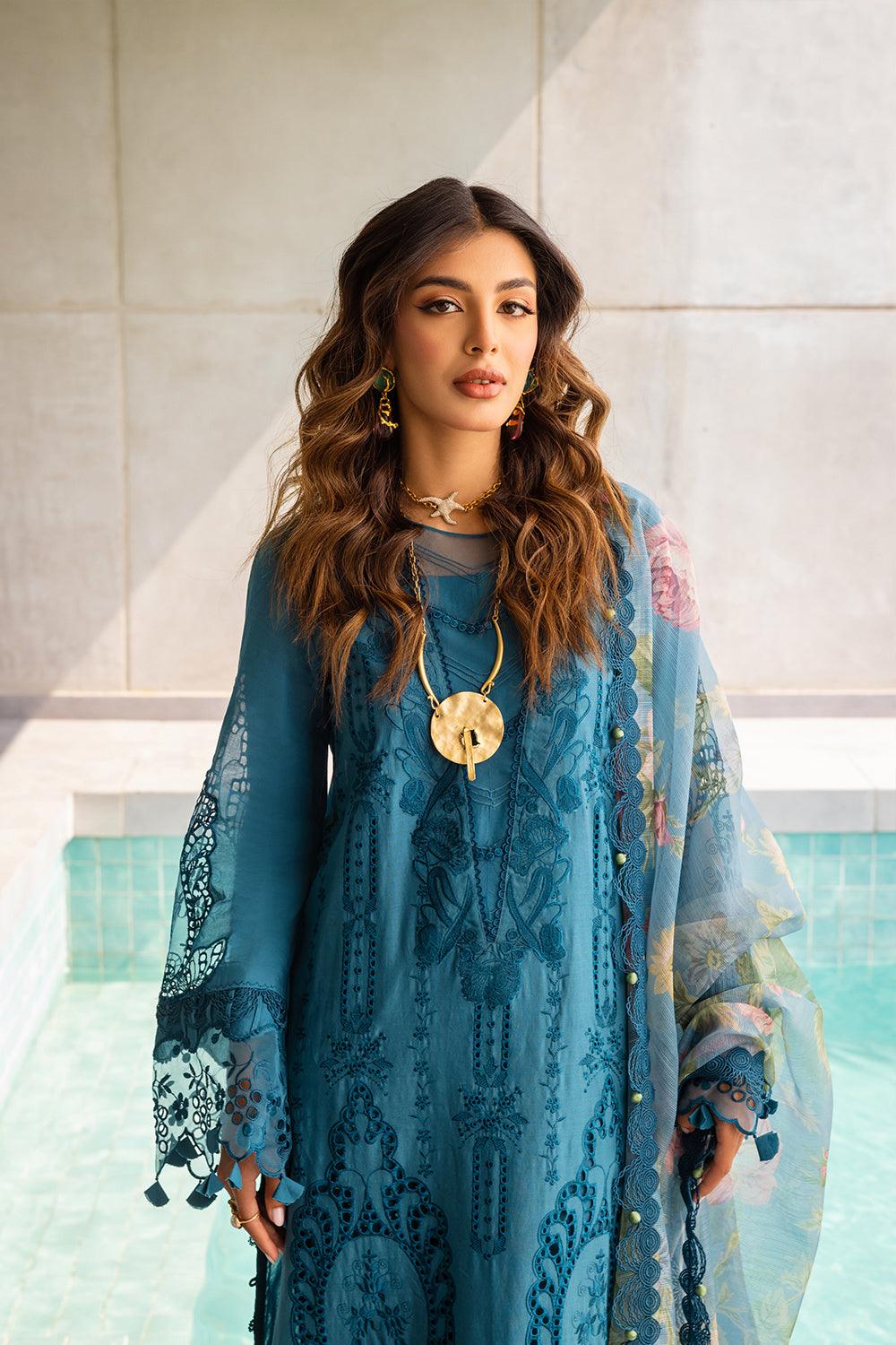 Saira Rizwan | Luxury Lawn'24| SAPPHIRE - SRLL24-07 Unstitched