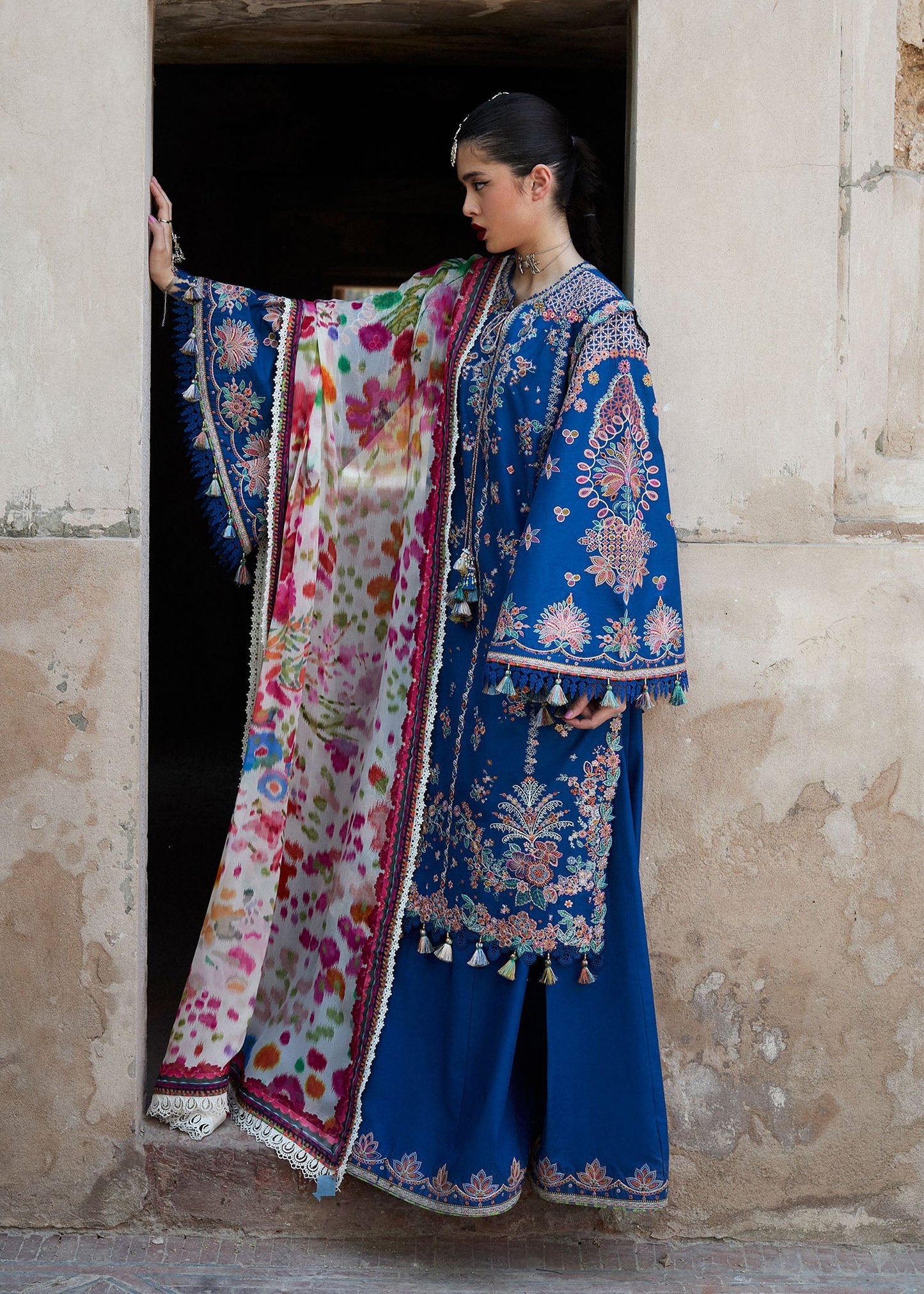 HUSSAIN REHAR | Nirmal SS'25 Luxury Lawn - Kahei