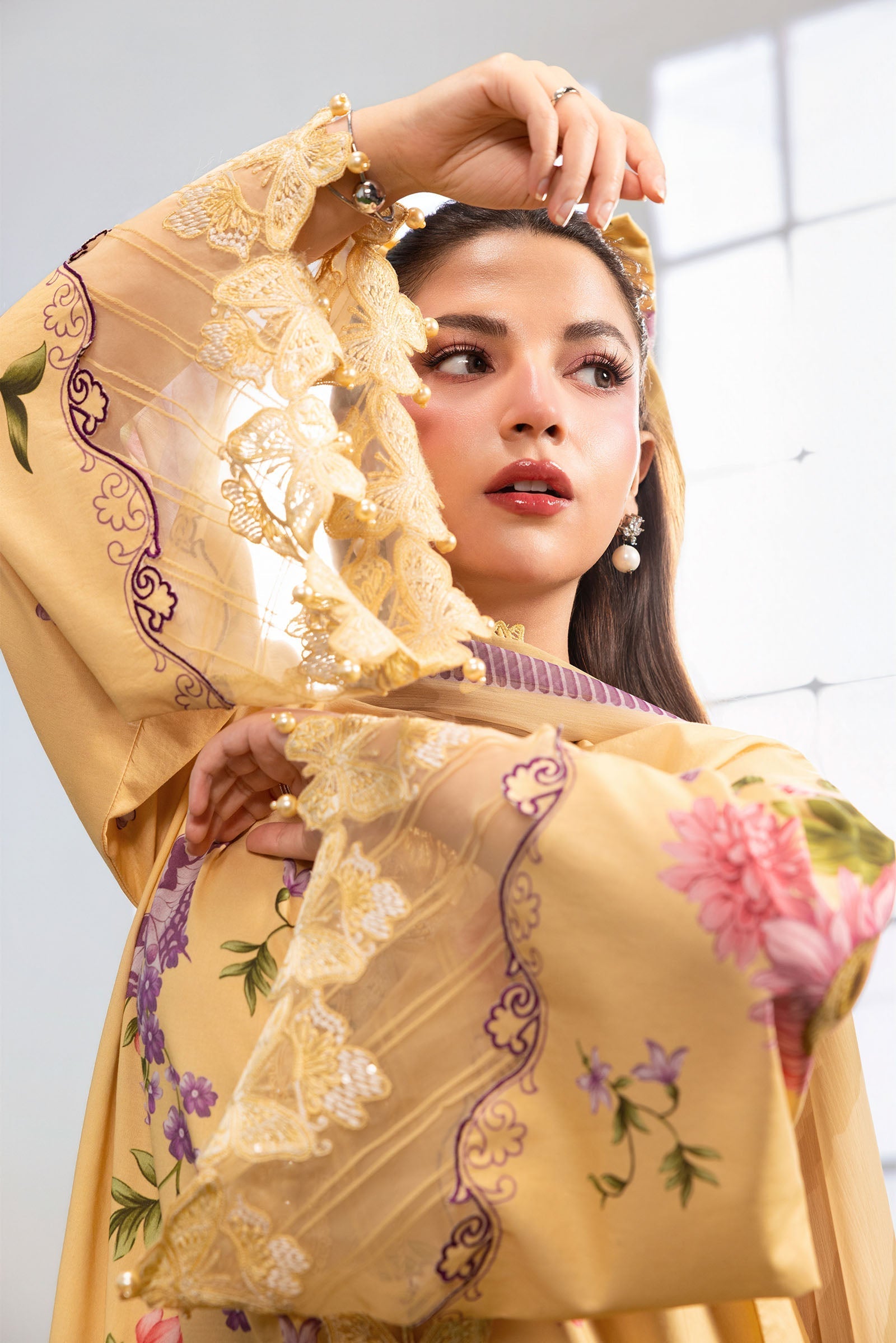 MARIA.B | M.BASICS Dreamscape Lawn Unstitched - 4B - Aarzu