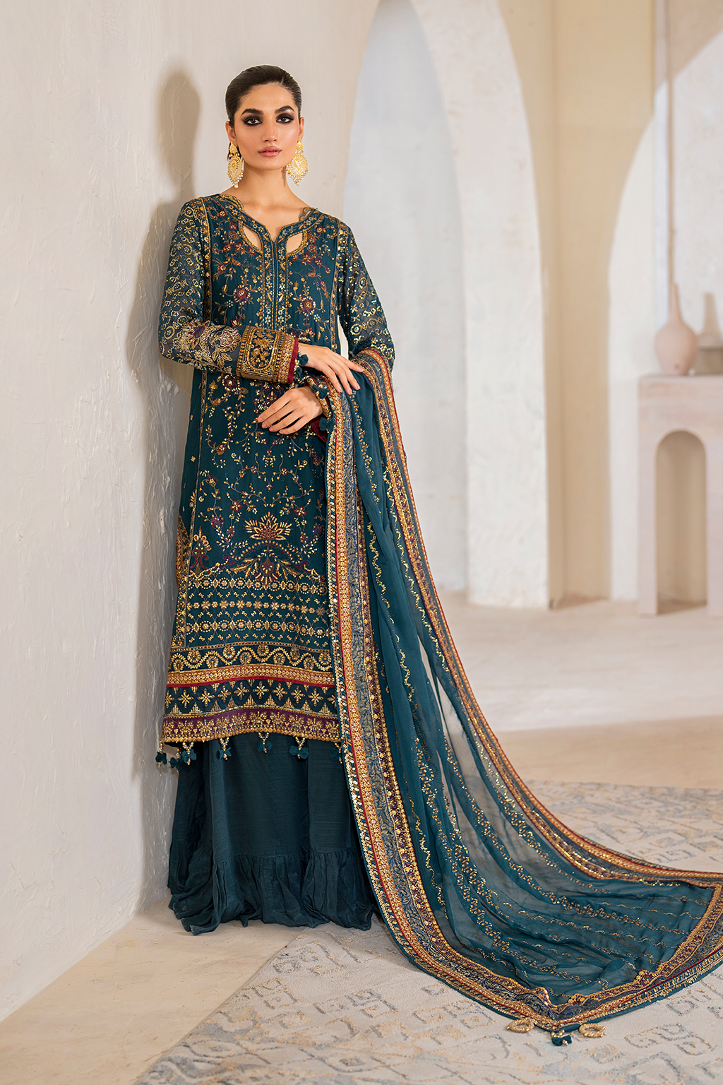 IZNIK | Chinon Chiffon '24 | CC-46 Embroidered Chiffon Unstitched