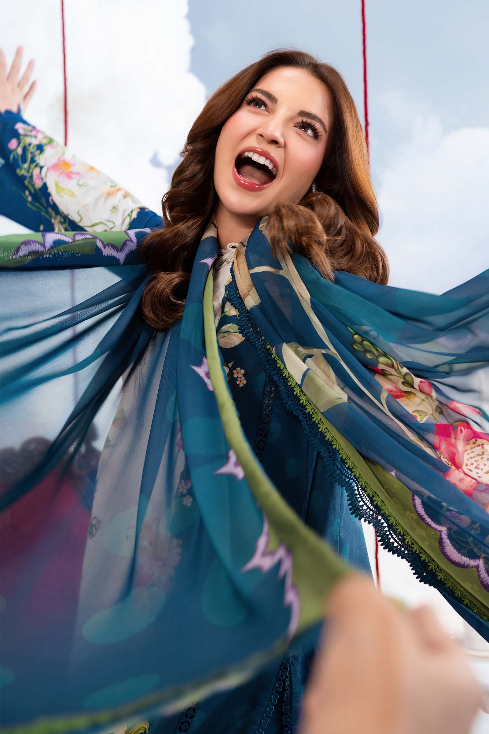 MARIA.B | M.BASICS Dreamscape Lawn Unstitched - 5B - Aarzu