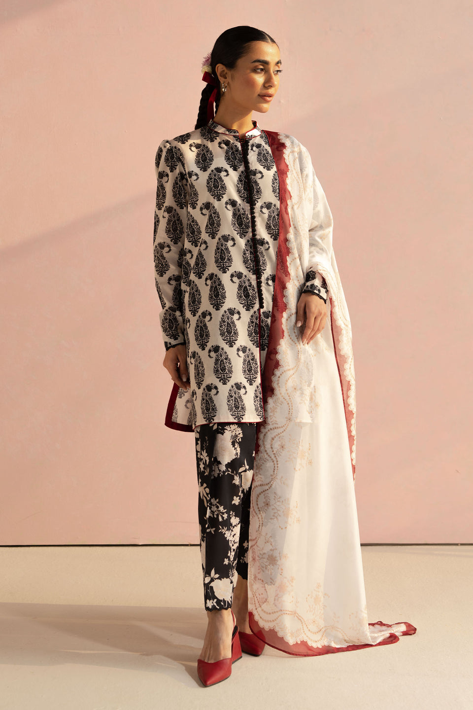 ZARA SHAHJAHAN | COCO Prints 2025 | Paisley-6A Unstitched