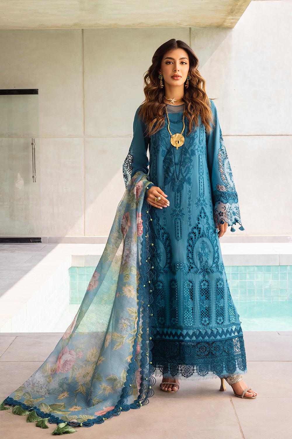 Saira Rizwan | Luxury Lawn'24| SAPPHIRE - SRLL24-07 Unstitched