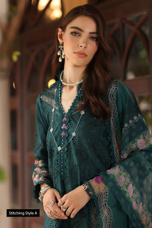 NOOR by Sadia Asad | Eid Luxury Lawn Schiffli Laserkari