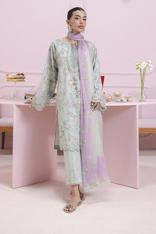 QALAMKAR | QPrints Embroidered Lawn 2025 Unstitched - Anna