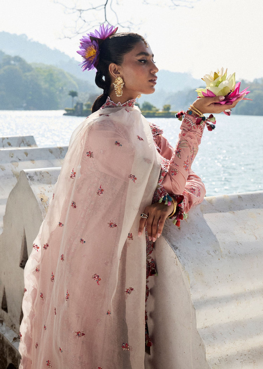 HUSSAIN REHAR | Luxury Lawn 2025 Unstitched - Peaar - Aarzu