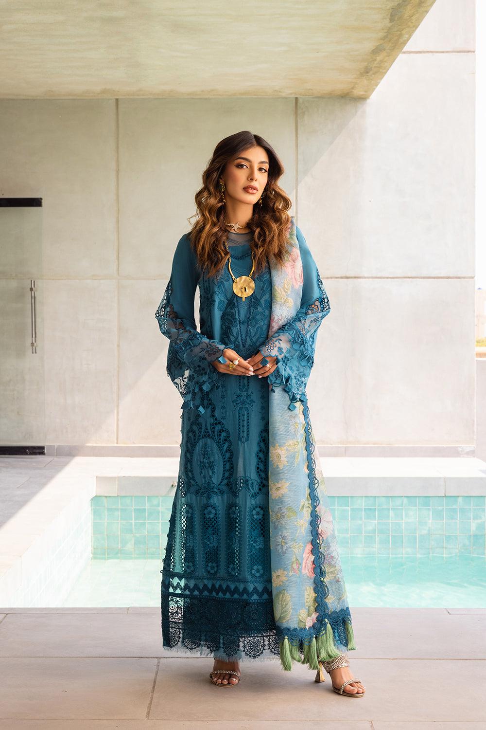 Saira Rizwan | Luxury Lawn'24| SAPPHIRE - SRLL24-07 Unstitched