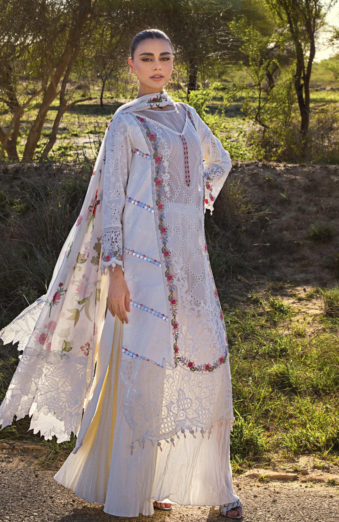 Mahiymaan | Luxury Lawn | Pristine Flair Aarzu