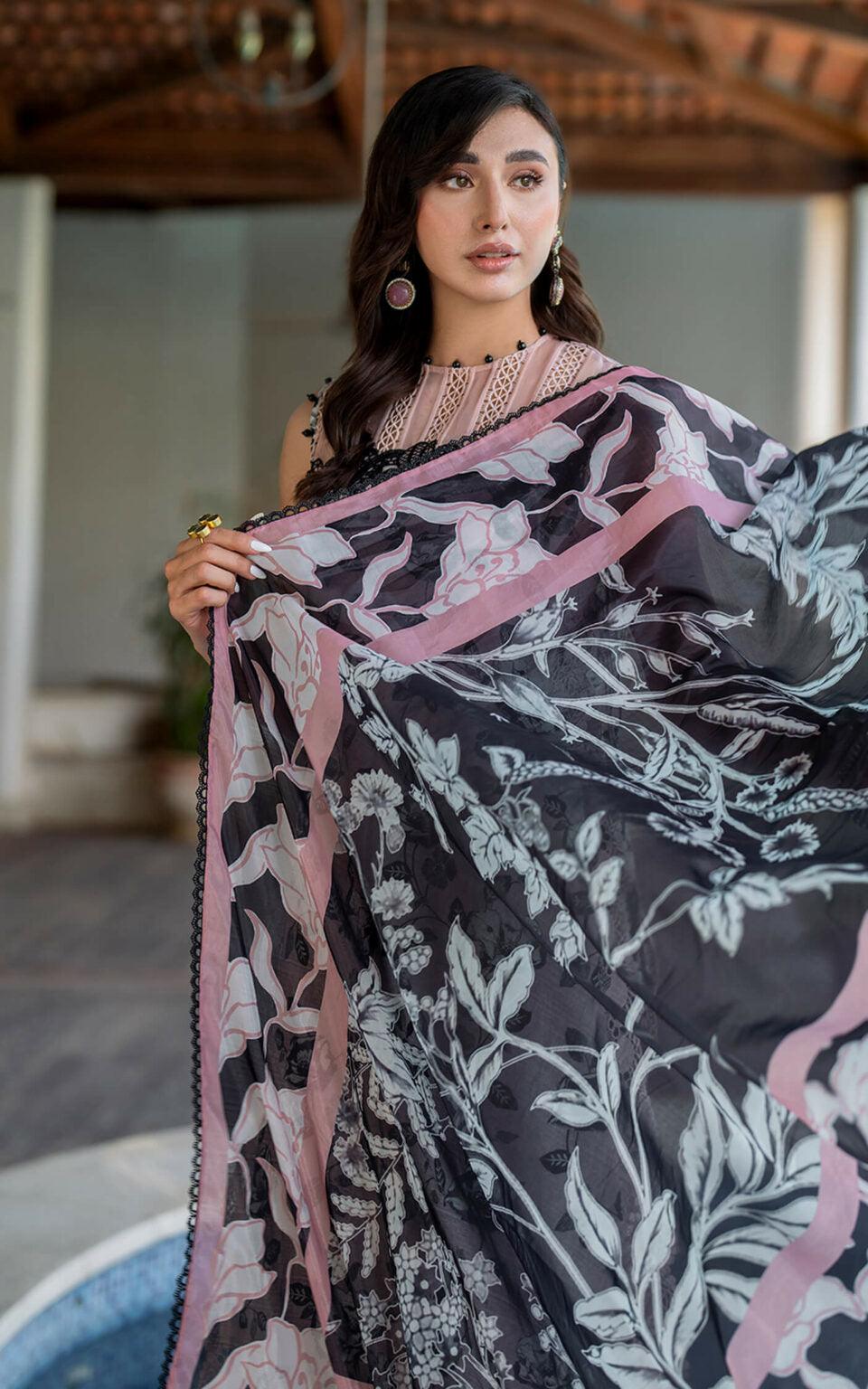 Asifa & Nabeel | Meraki Lawn | Gul MK-02 Unstitched