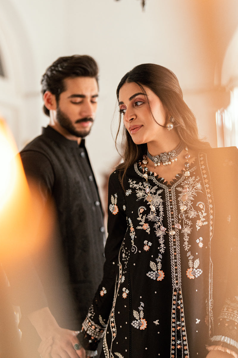 QALAMKAR | Luxury Lawn Eid Edit 2025 - Misha - SB-03 Unstitched
