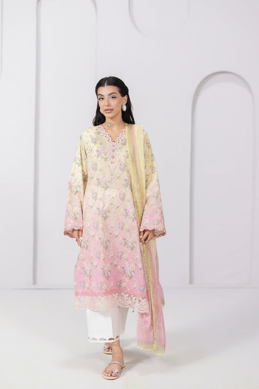 QALAMKAR | QPrints Embroidered Lawn 2025 Unstitched - Sierra