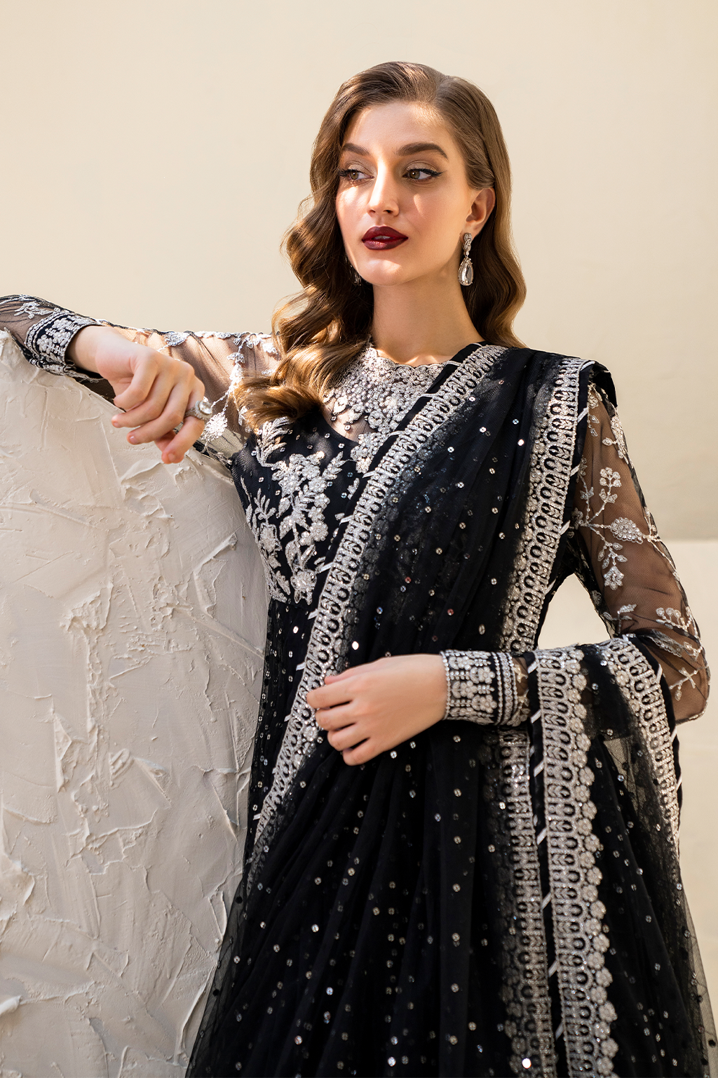 IZNIK | Chinon Chiffon '24 | CC-50 Embroidered Net Unstitched