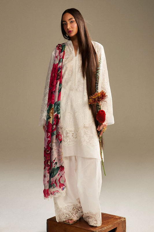 ZARA SHAHJAHAN | Satori Luxury Lawn 2025 - Kaori-1B Unstitched