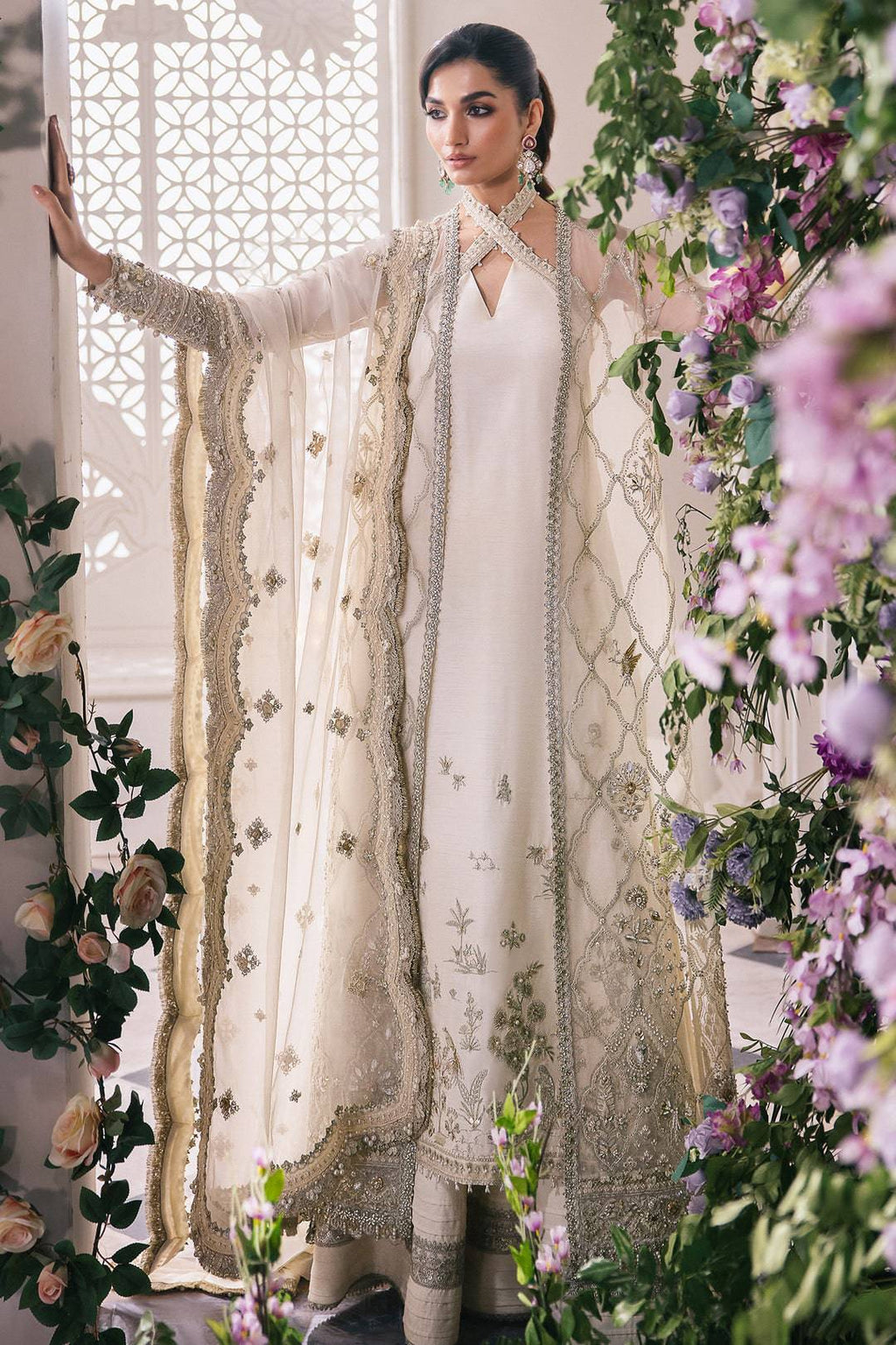 ZAHA | Gossamer Wedding Unstitched 2024 | Leiyn ZC24-02 - Aarzu