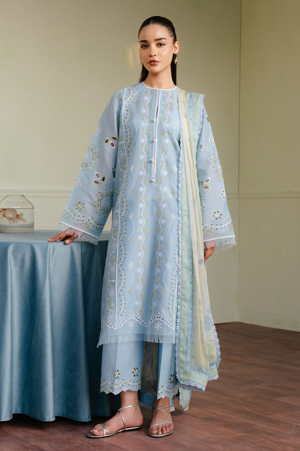 ZARA SHAHJAHAN : COCO Lawn 2025 - Silas-5A