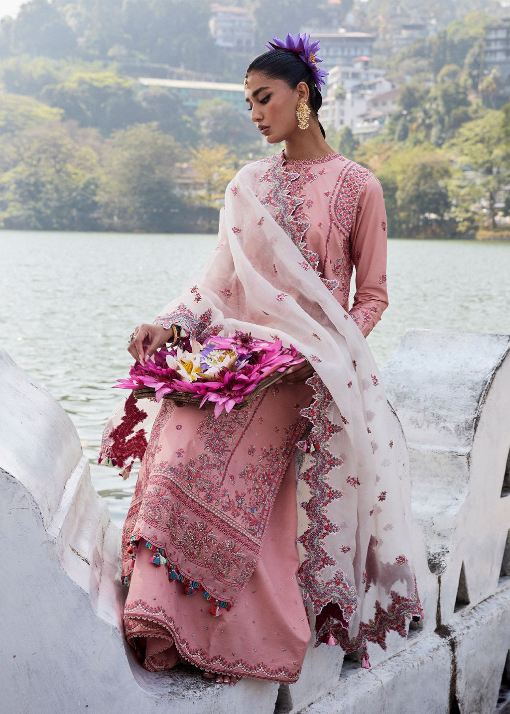 HUSSAIN REHAR | Luxury Lawn 2025 Unstitched - Peaar - Aarzu