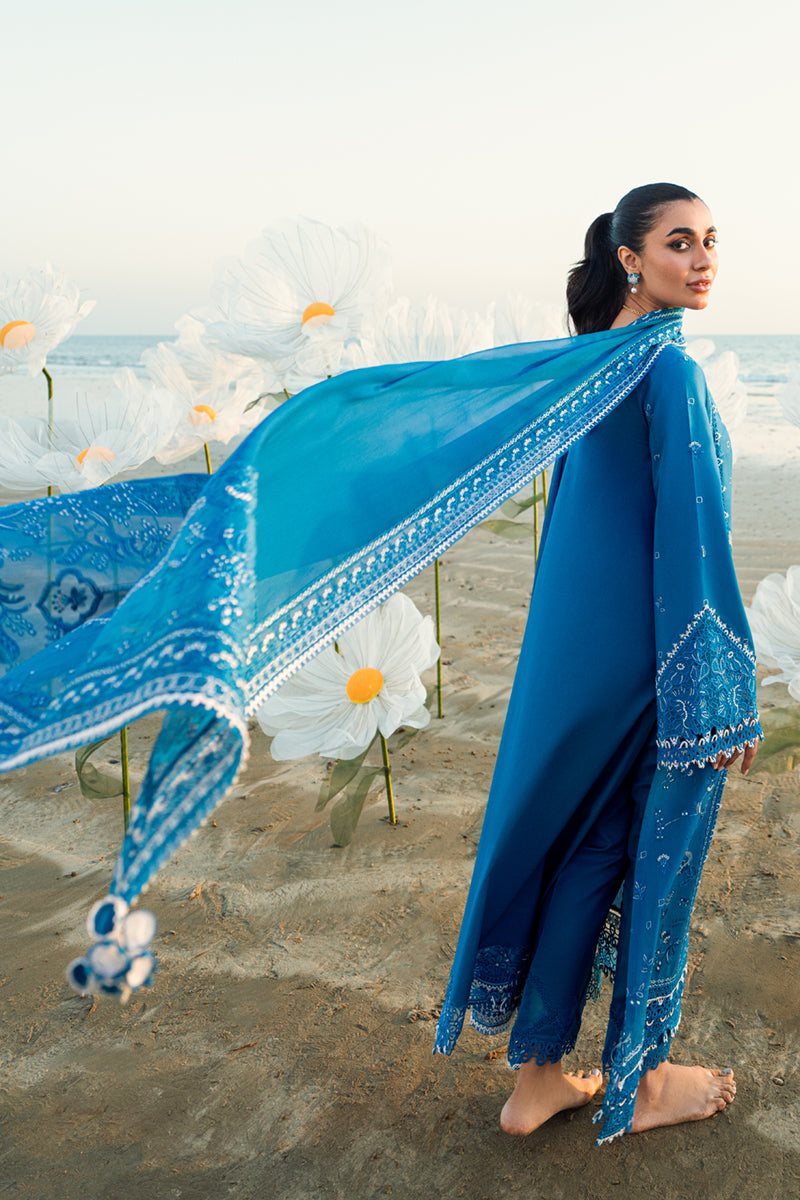 QALAMKAR | Luxury Lawn 2025 | Victoria FK-03 Unstitched