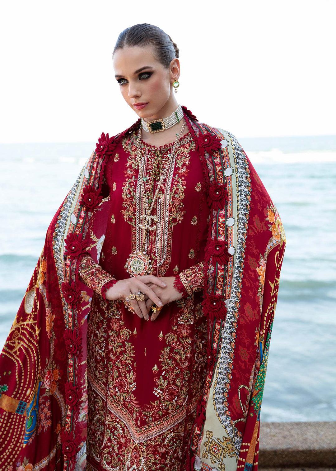 KANWAL MALIK | Sareen | Luxury Lawn'24 | Rose