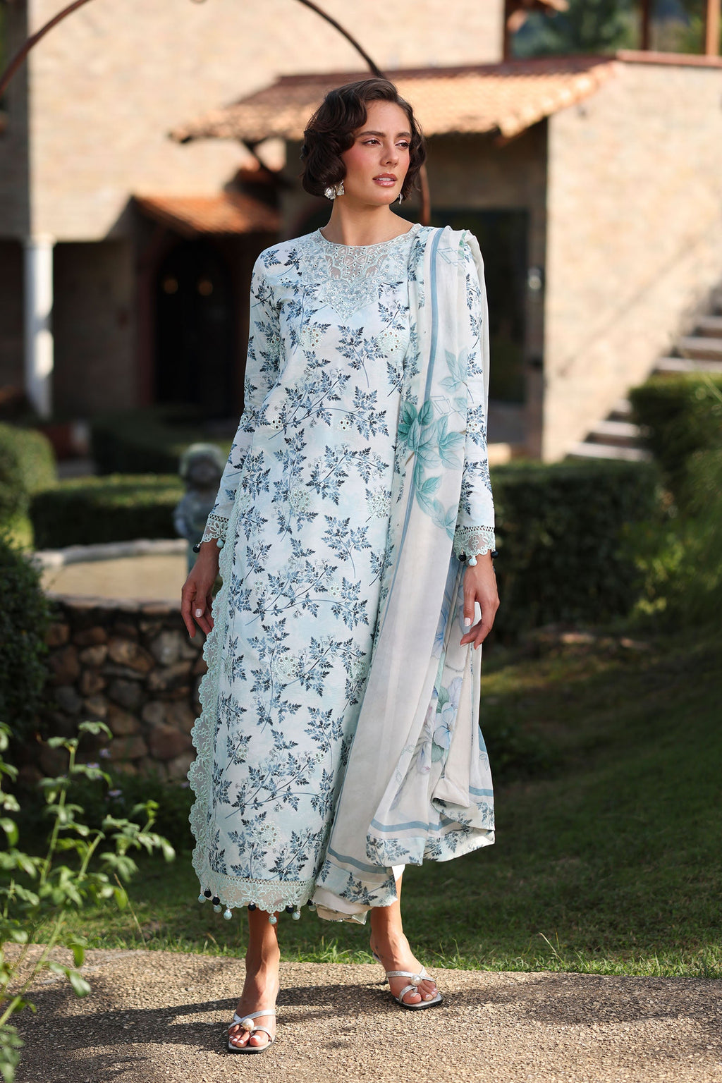 RANG RASIYA | Raaya Printkaari Lawn 2026 - Celeste - Aarzu