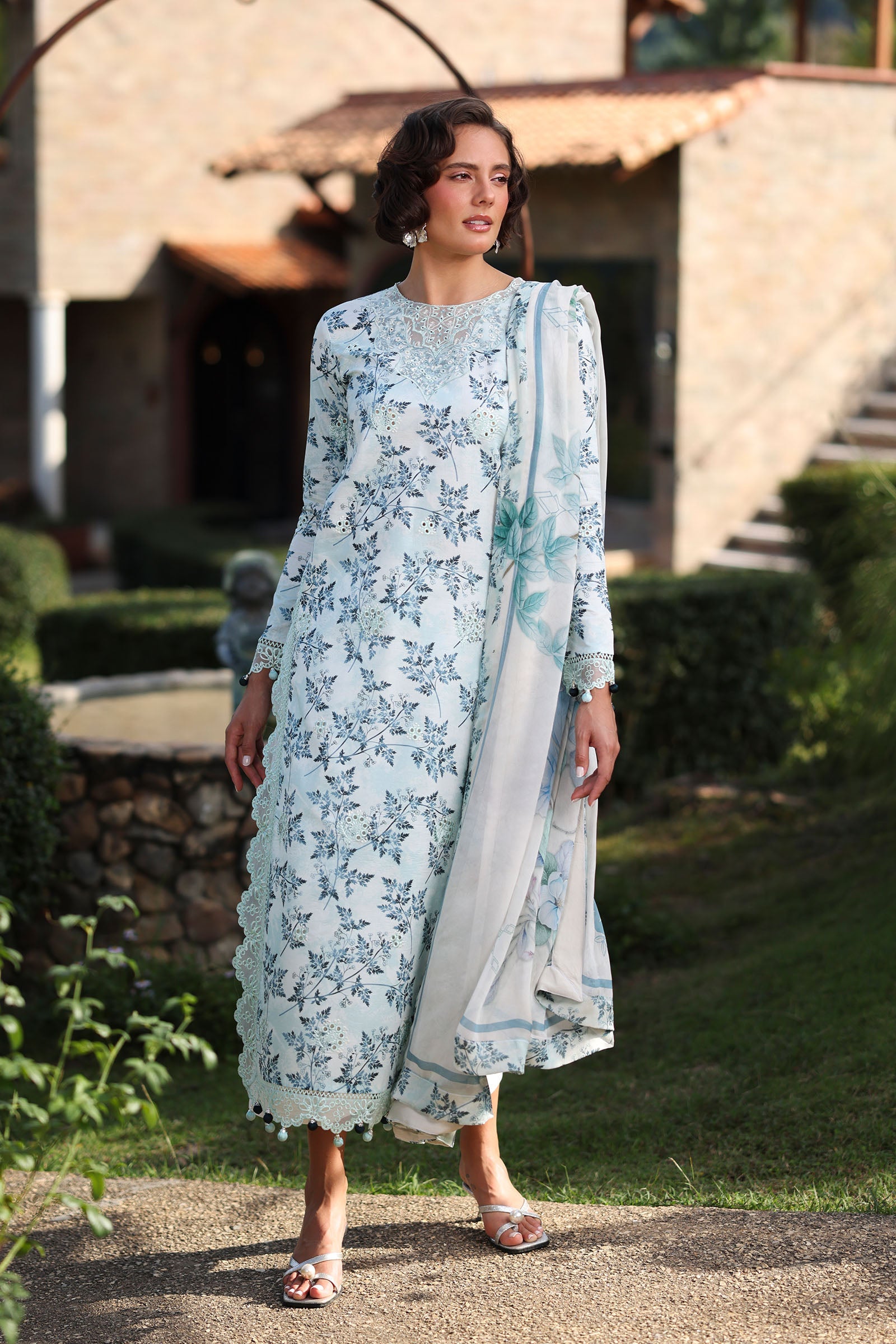 RANG RASIYA | Raaya Printkaari Lawn 2026 - Celeste - Aarzu