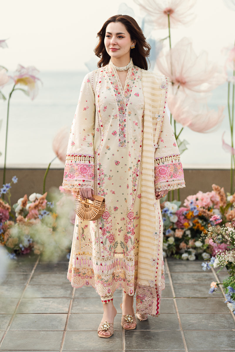 QALAMKAR | Luxury Lawn 2025 | Scarlet FK-14 Unstitched