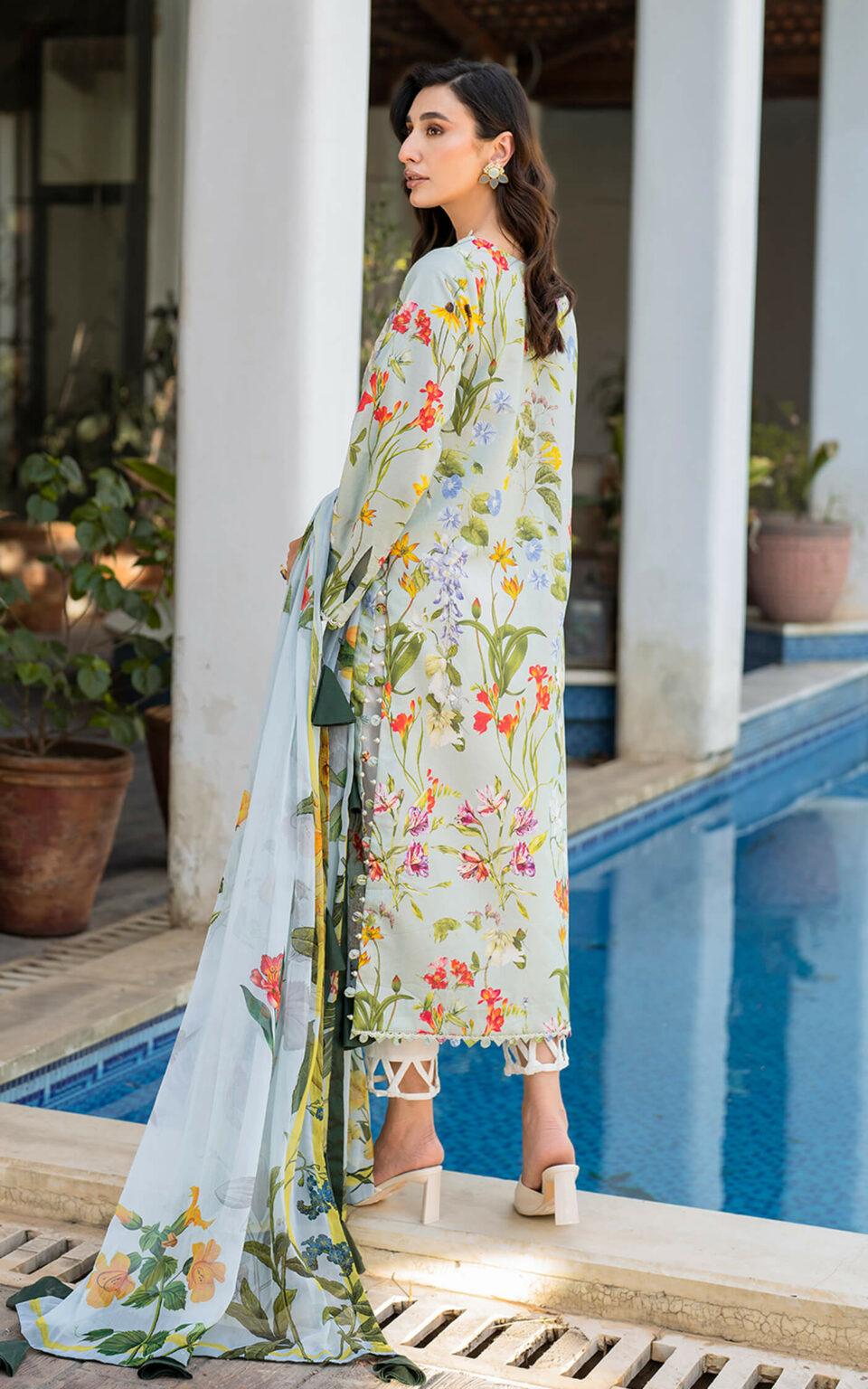 Asifa & Nabeel | Meraki Summer'24 Lawn | Suroor MK-04