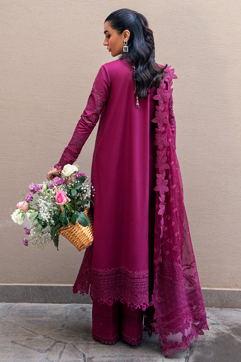 QALAMKAR | Luxury Lawn 2025 | Violet FK-11 Unstitched