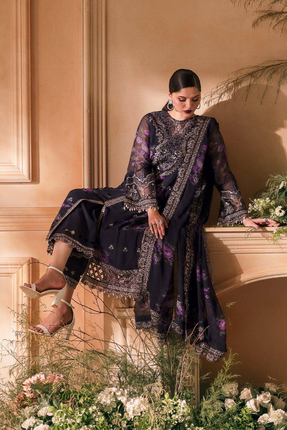 CHARIZMA | Vasal Luxury Chiffon | VSL5-01 Unstitched - Aarzu