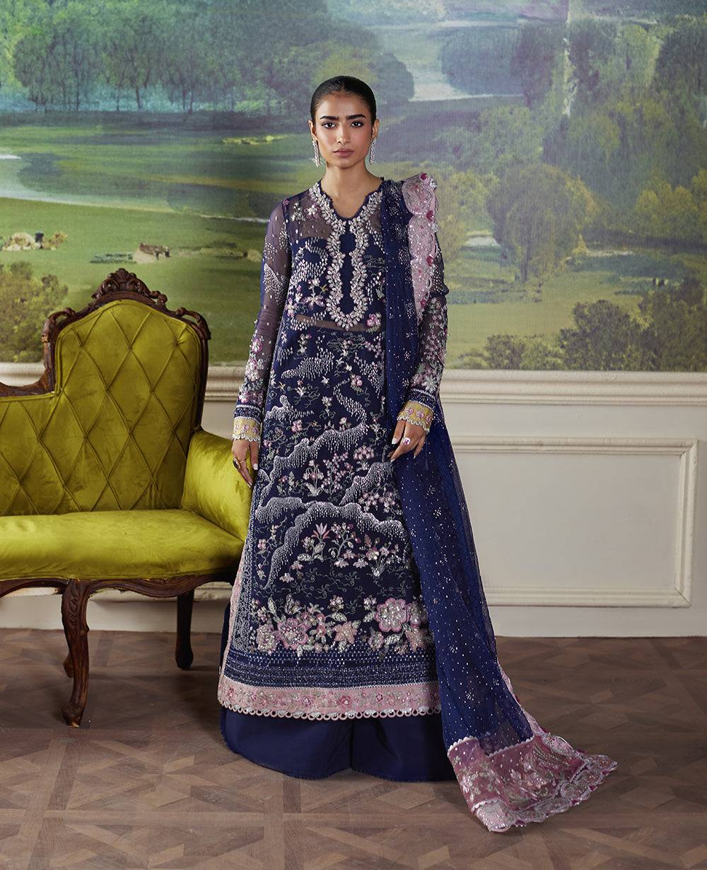 Republic Womenswear | Pieno De Verde - Wedding Unstitched 2024 | Stella RWU-24-D7 - Aarzu