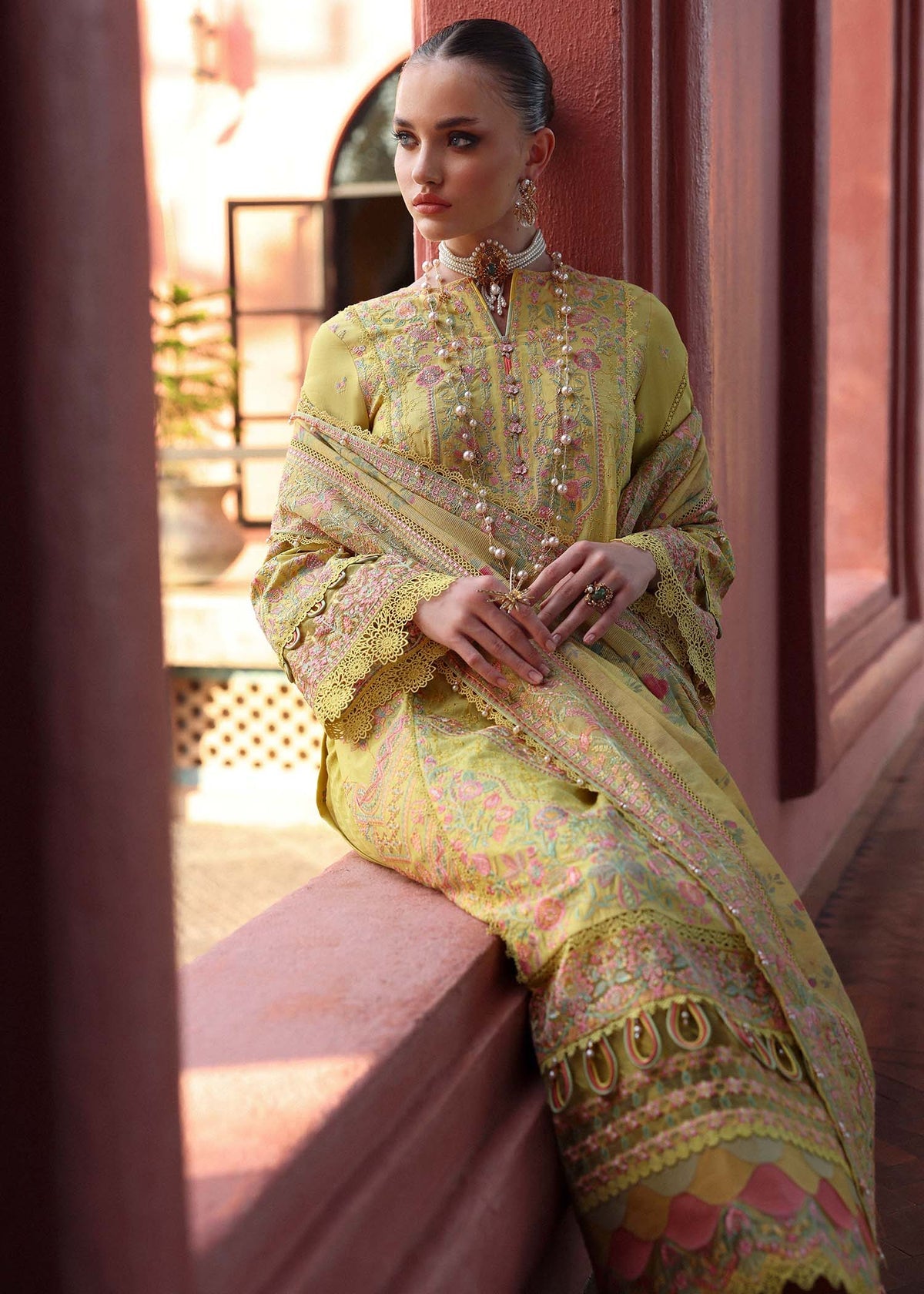 KANWAL MALIK : Elysia Luxury Lawn 2025 Unstitched - Summer