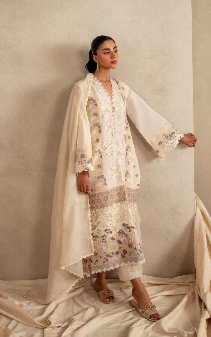 ASIFA & NABEEL | Meraki Summer Lawn 2026 Unstitched - Aarzu