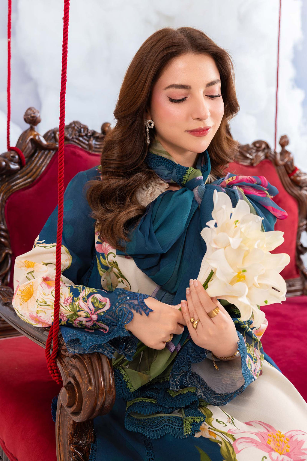 MARIA.B | M.BASICS Dreamscape Lawn Unstitched - 5B - Aarzu