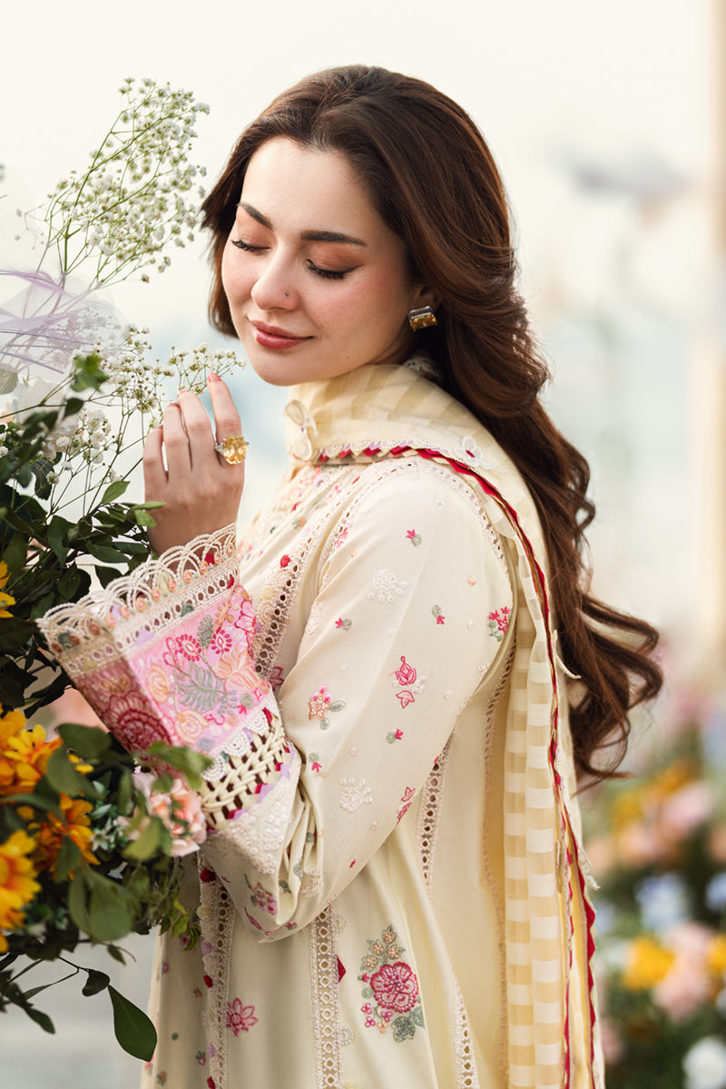 QALAMKAR | Luxury Lawn 2025 | Scarlet FK-14 Unstitched