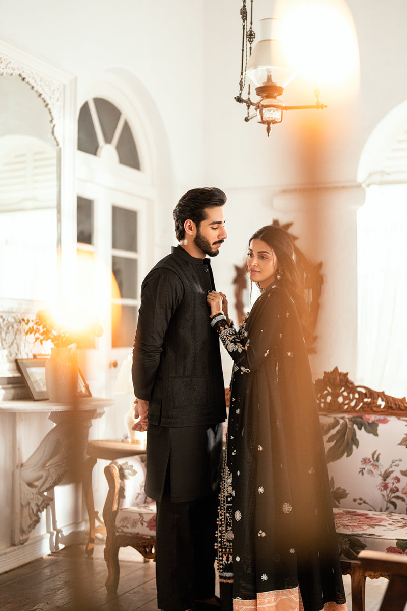 QALAMKAR | Luxury Lawn Eid Edit 2025 - Misha - SB-03 Unstitched