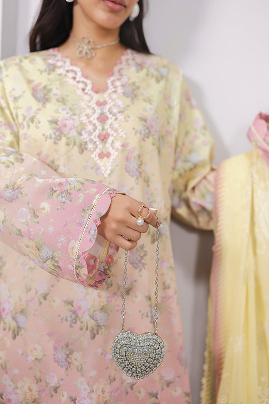 QALAMKAR | QPrints Embroidered Lawn 2025 Unstitched - Sierra