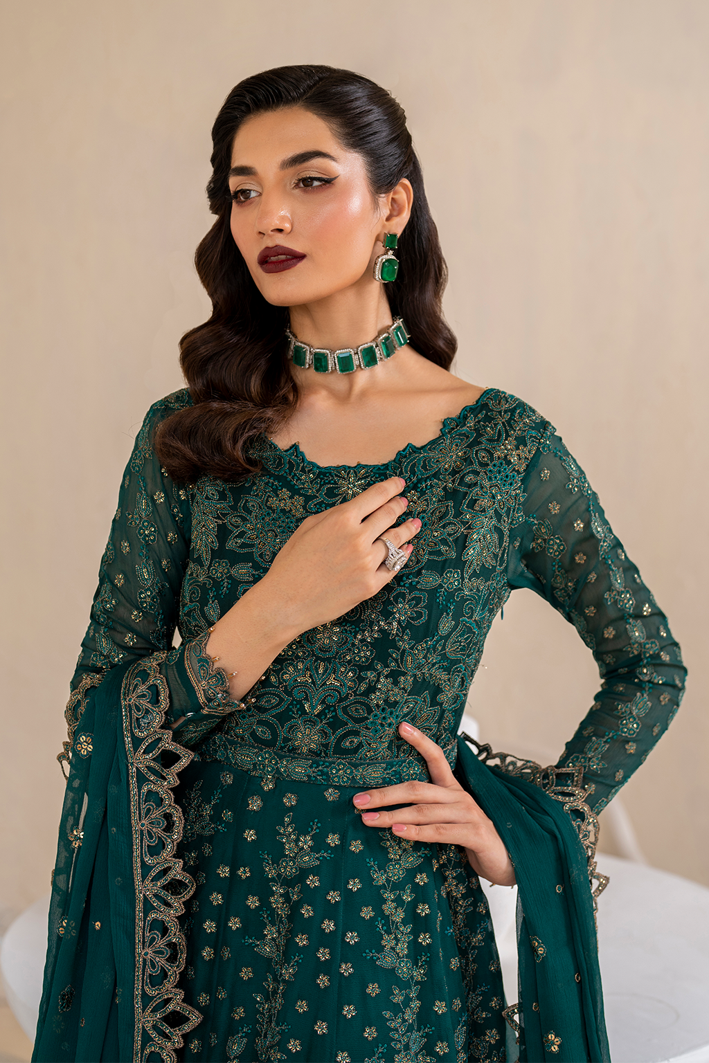 IZNIK | Chinon Chiffon '24 | CC-47 Embroidered Chiffon Unstitched