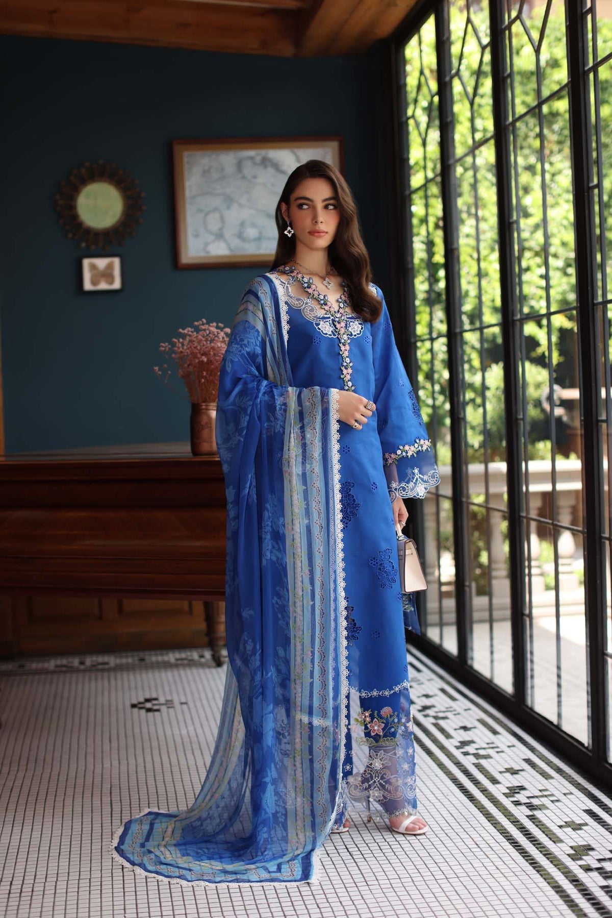 NOOR by Sadia Asad | Eid Luxury Lawn Schiffli Laserkari