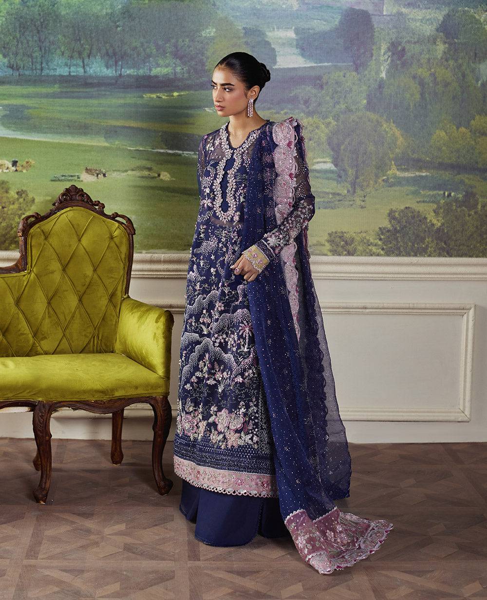Republic Womenswear | Pieno De Verde - Wedding Unstitched 2024 | Stella RWU-24-D7 - Aarzu