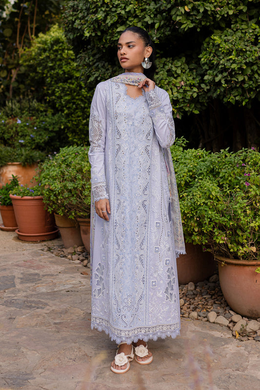 QALAMKAR : QLine Lawn 2025 - Lyla-QM-17 Unstitched