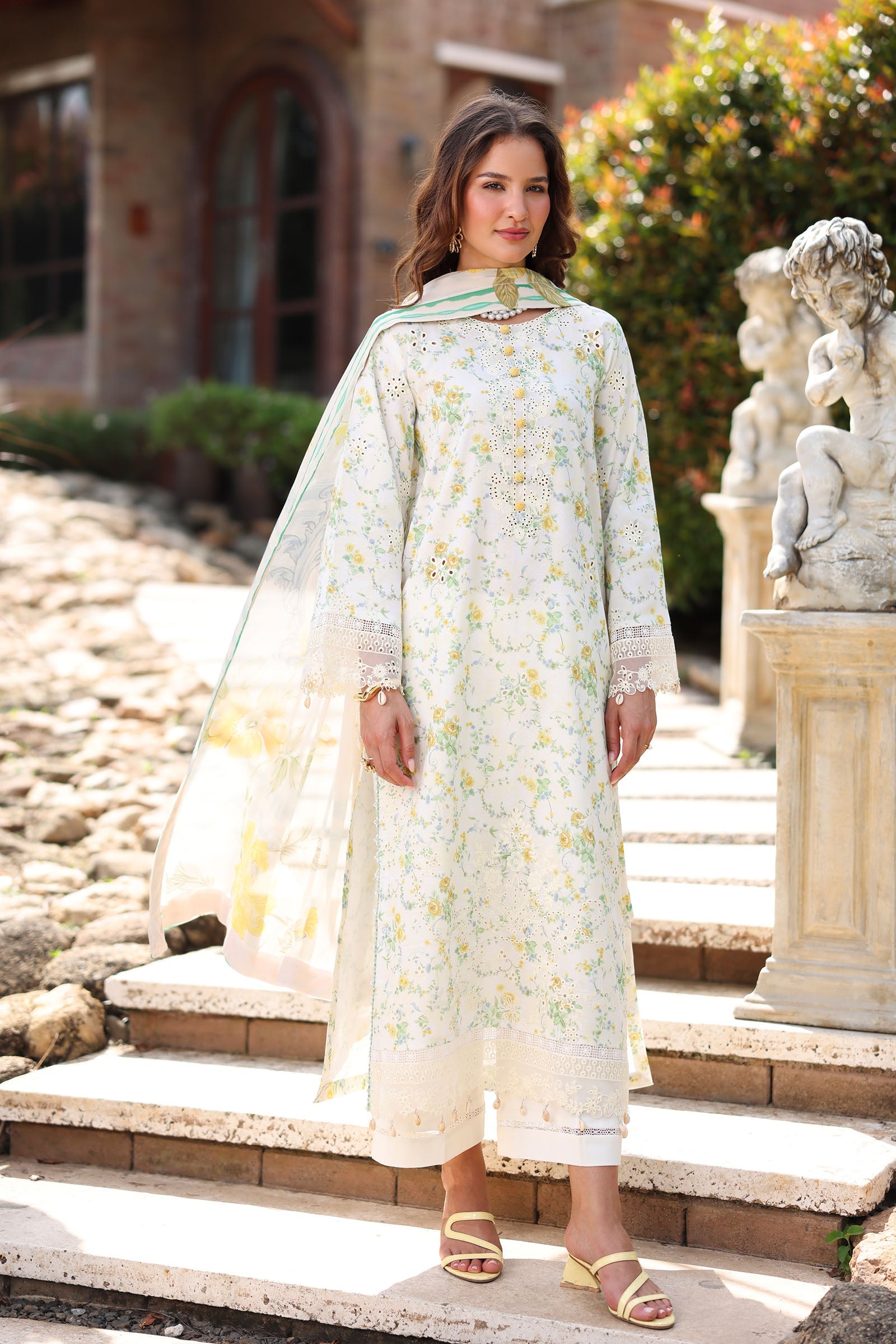 RANG RASIYA | Raaya Printkaari Lawn 2026 - Olivienne - Aarzu
