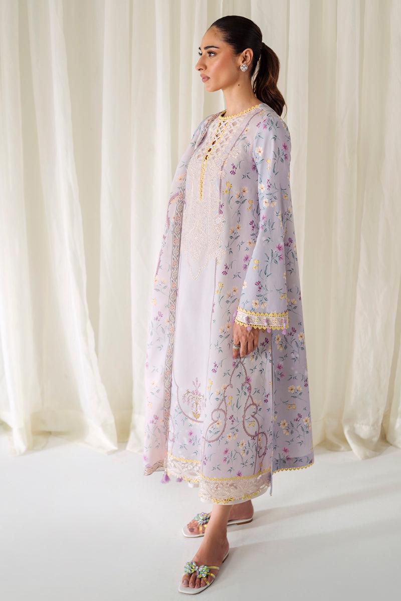 Qalamkar QPrints Embroidered ORANE