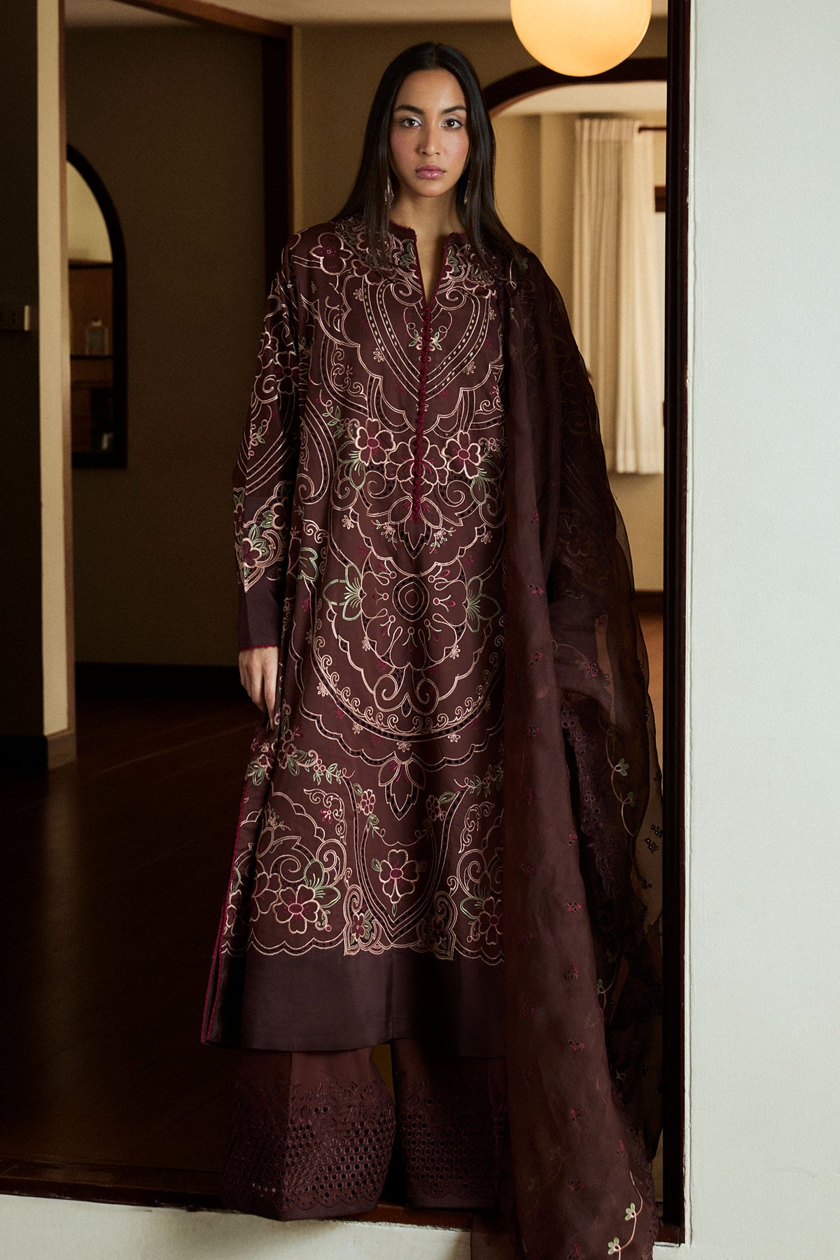 ZARA SHAHJAHAN | Satori Luxury Lawn 2025 - Shizumi-4B Unstitched